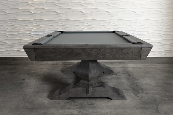 “THE BIRDIE” 7FT & 8FT POOL TABLE (Grayson Grey) By Nixon Billiards - Dining Top Option
