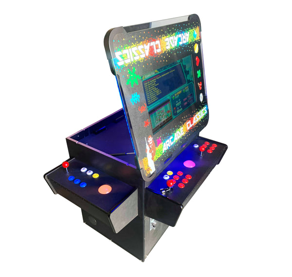 Classic Arcade Machine Cocktail Table 3 Sided - Tilt Up Screen - Trackballs