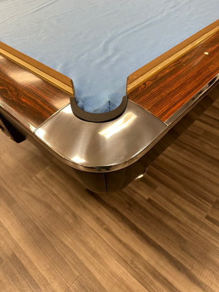Restored Brunswick Gold Crown I 9FT Pool Table W/ Ball Return Or Drop Pockets Option