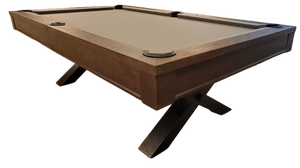 “The Emperor” 7FT & 8FT POOL TABLE - (Charcoal Finish) Dining Top Option