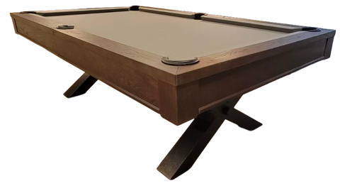 “The Emperor” 7FT & 8FT POOL TABLE - (Charcoal Finish) Dining Top Option