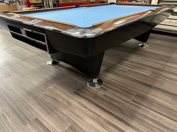 Restored Brunswick Gold Crown I 9FT Pool Table W/ Ball Return Or Drop Pockets Option