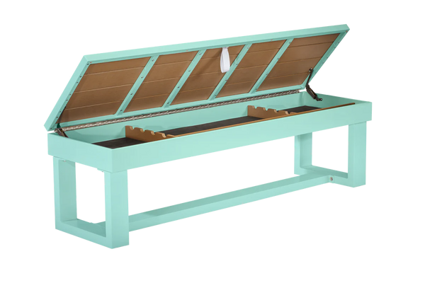 LANAI Outdoor 8FT Pool Table - Seafoam Teal Finish