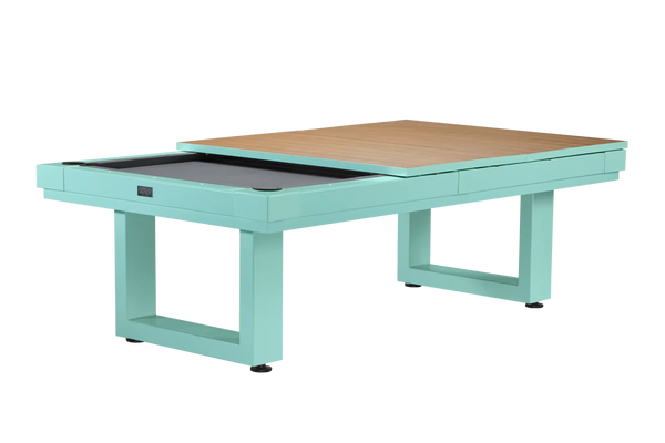 LANAI Outdoor 8FT Pool Table - Seafoam Teal Finish