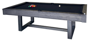 “AVIATOR” 7FT 8FT POOL TABLE - (Brown, Black Finish) Dining Top Option