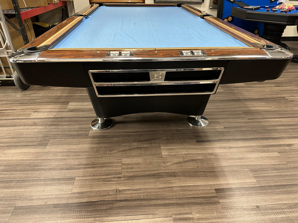 Restored Brunswick Gold Crown I 9FT Pool Table W/ Ball Return Or Drop Pockets Option
