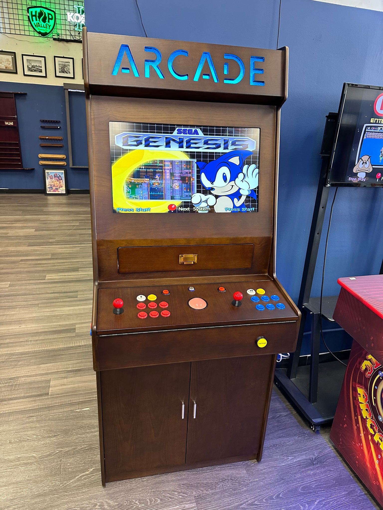 Wood Grain Upright Classic Arcade Machine - 7000+ Games - 26” Screen ...