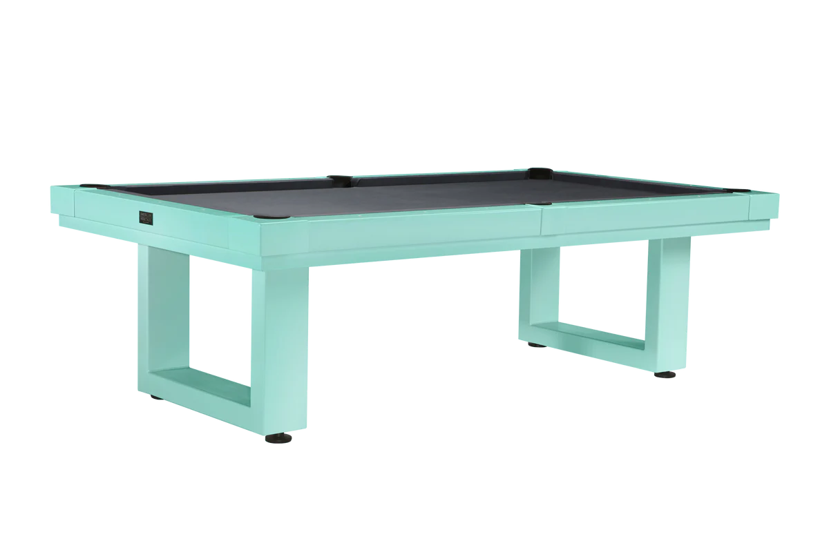 LANAI Outdoor 8FT Pool Table - Seafoam Teal Finish