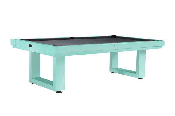 LANAI Outdoor 8FT Pool Table - Seafoam Teal Finish