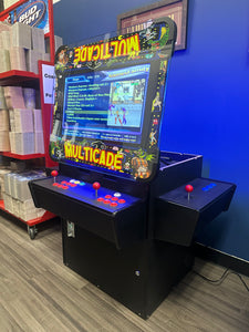 Custom Graphic Classic Arcade Machine Cocktail Table 3 Sided - 3000 Games - Tilt Up Screen
