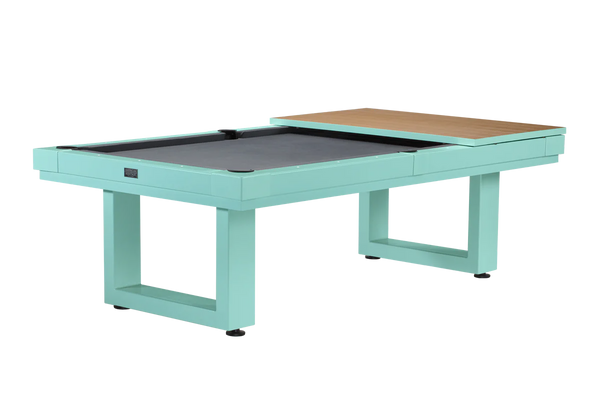 LANAI Outdoor 8FT Pool Table - Seafoam Teal Finish