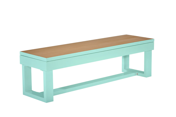 LANAI Outdoor 8FT Pool Table - Seafoam Teal Finish