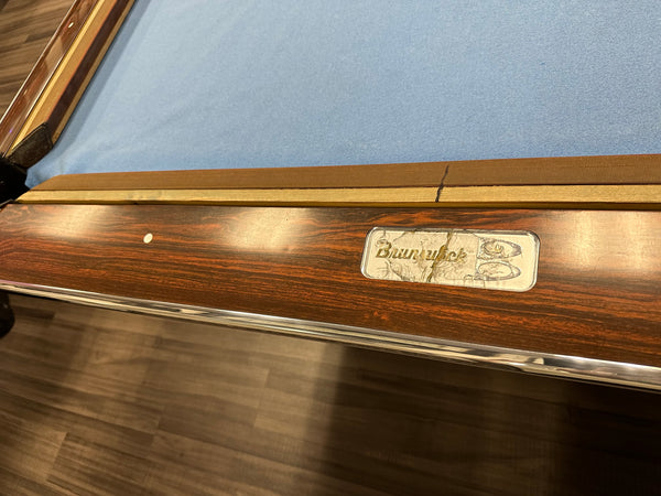 Restored Brunswick Gold Crown I 9FT Pool Table W/ Ball Return Or Drop Pockets Option