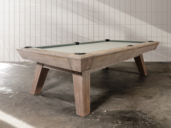 “Desyn” 7FT & 8FT POOL TABLE  By Nixon Billiards - Dining Top Option (Antique Finish)