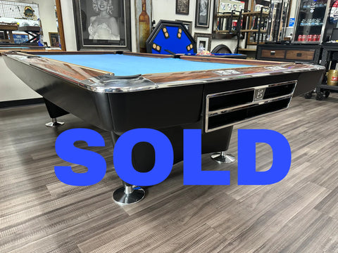 Restored Brunswick Gold Crown I 9FT Pool Table W/ Ball Return Or Drop Pockets Option