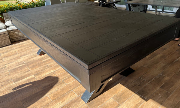 “Fierce” 7FT & 8FT POOL TABLE (Black Finish) - Dining Top Option