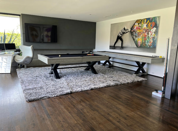 “Las Cruces” Shuffleboard 12FT Grey Wash Finish