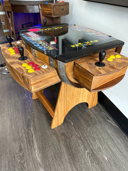 Custom Wine Barrel Arcade 1162 Games 3 Sided