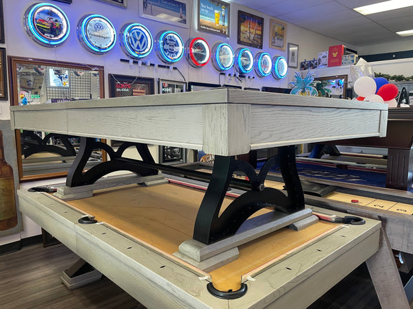 “EPOQUE” 7FT POOL TABLE - (Grey Wash Finish) (Brand New Floor Model) 1 At This Price