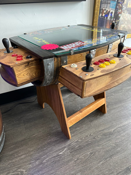 Custom Wine Barrel Arcade 1162 Games 3 Sided