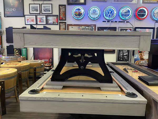 “EPOQUE” 7FT POOL TABLE - (Grey Wash Finish) (Brand New Floor Model) 1 At This Price