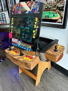 Custom Wine Barrel Arcade 1162 Games 3 Sided