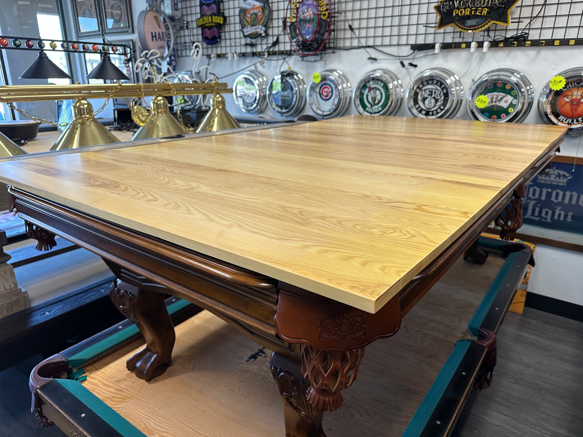 Traditional 8FT Pool Table Dining Top Conversion