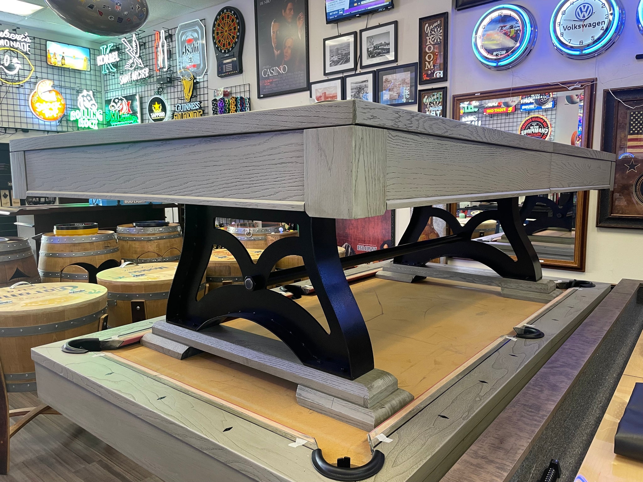 “EPOQUE” 7FT POOL TABLE - (Grey Wash Finish) (Brand New Floor Model) 1 At This Price