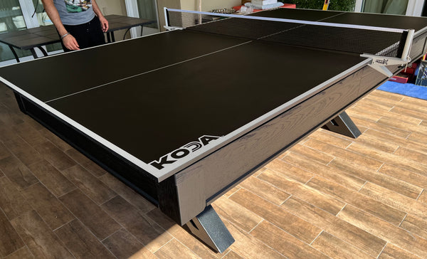 “Fierce” 7FT & 8FT POOL TABLE (Black Finish) - Dining Top Option