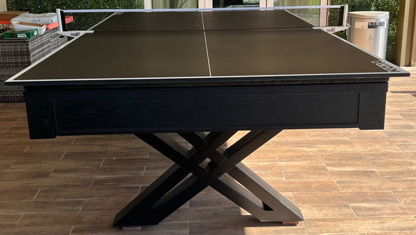 “Fierce” 7FT & 8FT POOL TABLE (Black Finish) - Dining Top Option