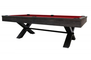 “The Emperor” 7FT & 8FT POOL TABLE - (Charcoal Finish) Dining Top Option