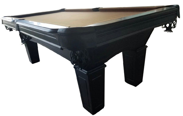 “MEADOW” 7FT & 8FT POOL TABLE (Black Finish)