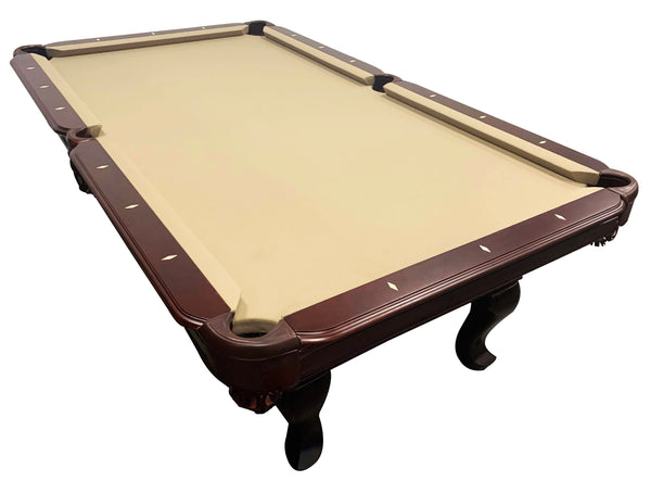 “TAIL FIN” 7FT & 8FT POOL TABLE (Cherry Or Mahogany Finish)