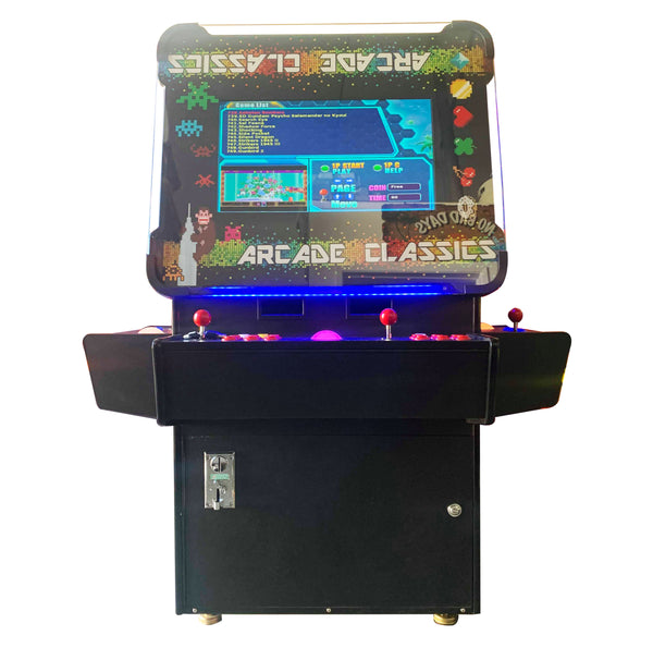 Classic Arcade Machine Cocktail Table 3 Sided - Tilt Up Screen - Trackballs