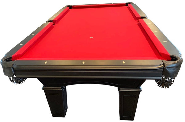 “MEADOW” 7FT & 8FT POOL TABLE (Black Finish)
