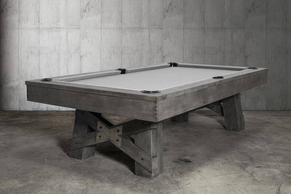 “GEORGIA” 7FT & 8FT POOL TABLE (Gray Finish) By Nixon Billiards - Dining Top Option