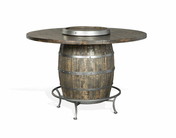 Wine Barrel Pub Table