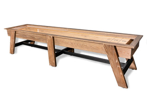 Hunter Shuffleboard 12FT Brushed Walnut Finish