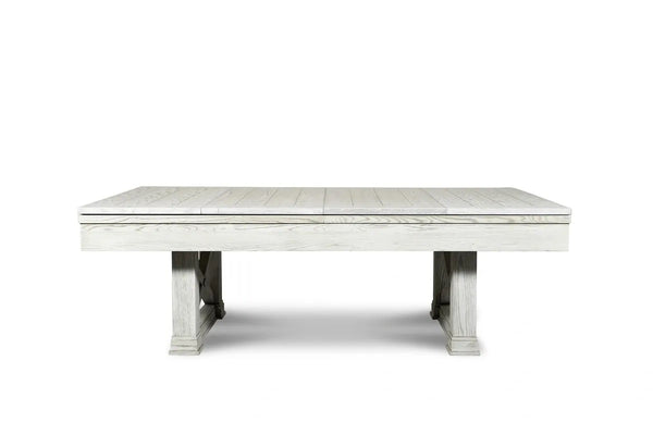“STABLE” 7FT & 8FT POOL TABLE (White Wash Finish) Dining Top Option
