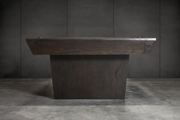 “KAI” 7FT & 8FT POOL TABLE (Waxed Brown Finish) By Nixon Billiards - Dining Top Option