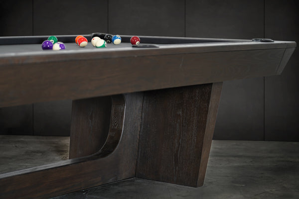 “KAI” 7FT & 8FT POOL TABLE (Waxed Brown Finish) By Nixon Billiards - Dining Top Option