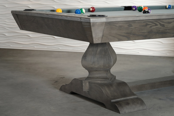 “THE BIRDIE” 7FT & 8FT POOL TABLE (Grayson Grey) By Nixon Billiards - Dining Top Option