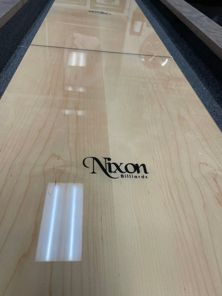 Hunter Shuffleboard 12FT Brushed Walnut Finish