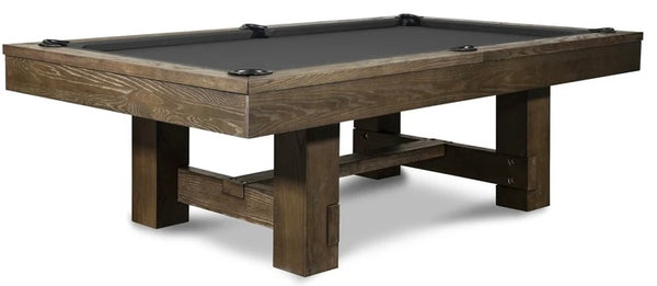 “TACOMA” 7FT & 8FT POOL TABLE (Brown Wash Finish) Dining Top Option