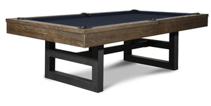 “VENTURE” 7FT & 8FT POOL TABLE (Brown Wash Finish) Dining Top Option