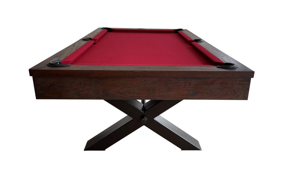 “The Emperor” 7FT & 8FT POOL TABLE - (Brown Finish) Dining Top Option