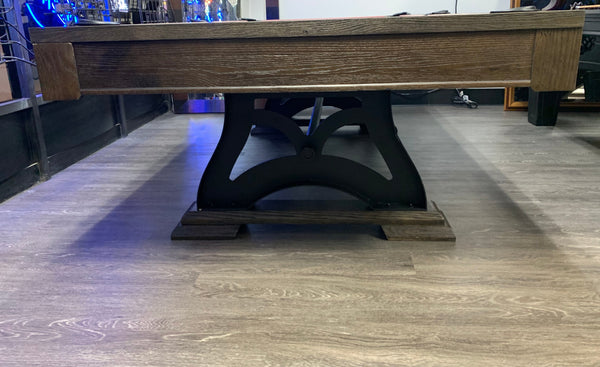 “EPOQUE” 7FT & 8FT POOL TABLE - (Charcoal Finish) Dining Top Option