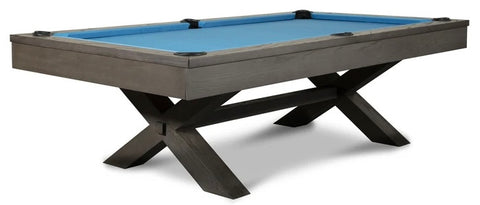 “BIRMINGHAM” 7FT & 8FT POOL TABLE (Dark Grey Finish) Dining Top Option