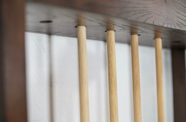 Nixon Wall Rack (Brushed Walnut Finish)