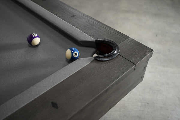 “GEORGIA” 7FT & 8FT POOL TABLE (Gray Finish) By Nixon Billiards - Dining Top Option